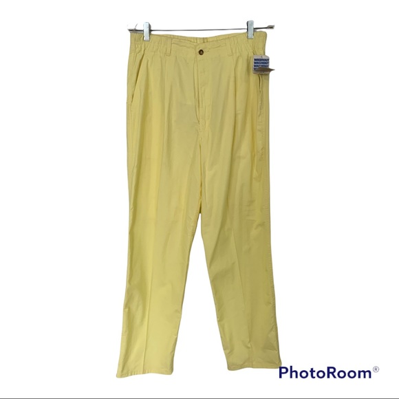 Vintage Other - NWT Vintage Royal Palm yellow pants 34x30